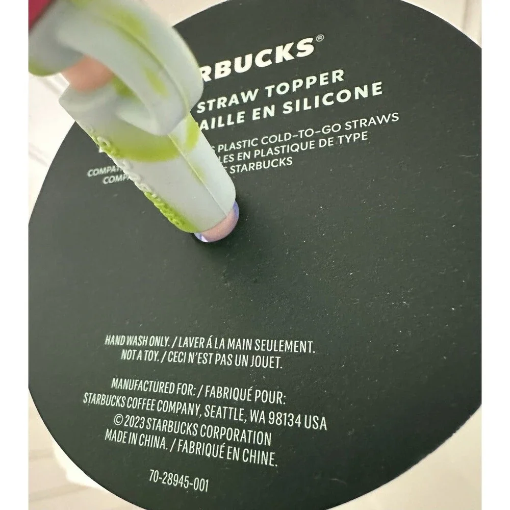 Christmas Holly Tumbler Starbucks Tumbler w Candy Cane Straw Holiday 2023 24oz
